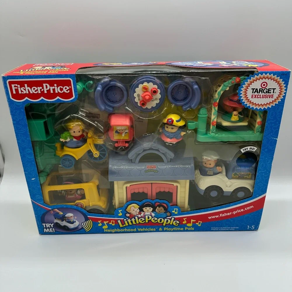 Little People 2004 Super Set Neighborhood Vehicles & Playtime Pals Open Box READ